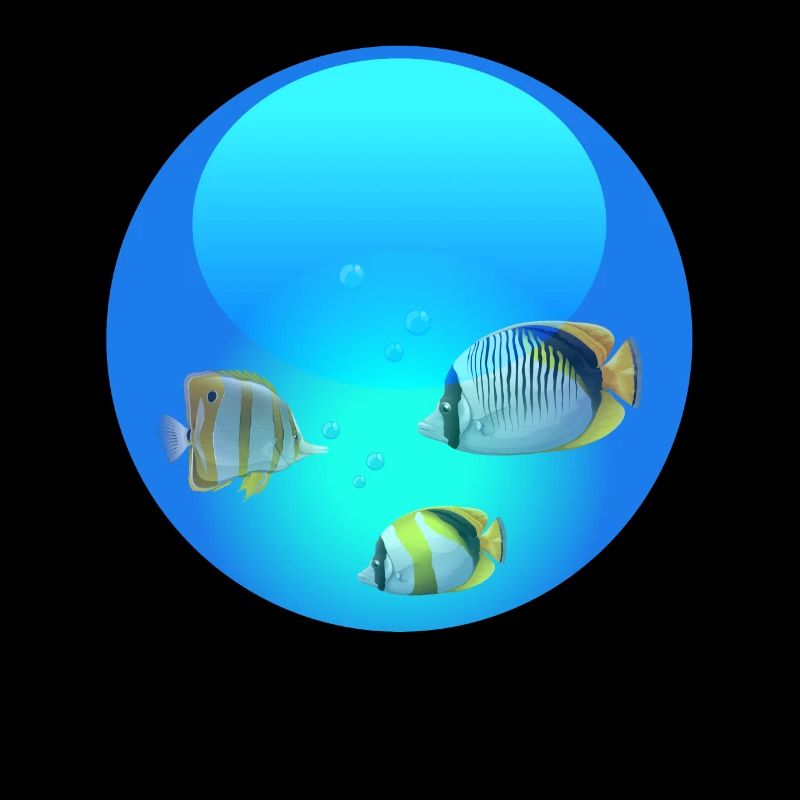 Frutiger Aero Aesthetic Tech Poisson-globe