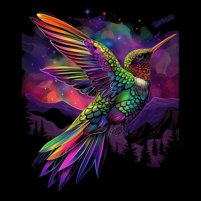 Hummingbird Bird Popart