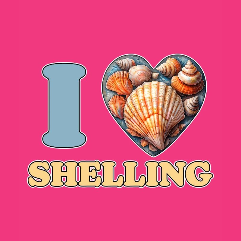 I Love Shelling Shells Shell Collector Gift