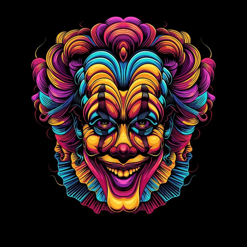Clowncore, Esthétique, Coloré, Cirque, Clown, Effrayant