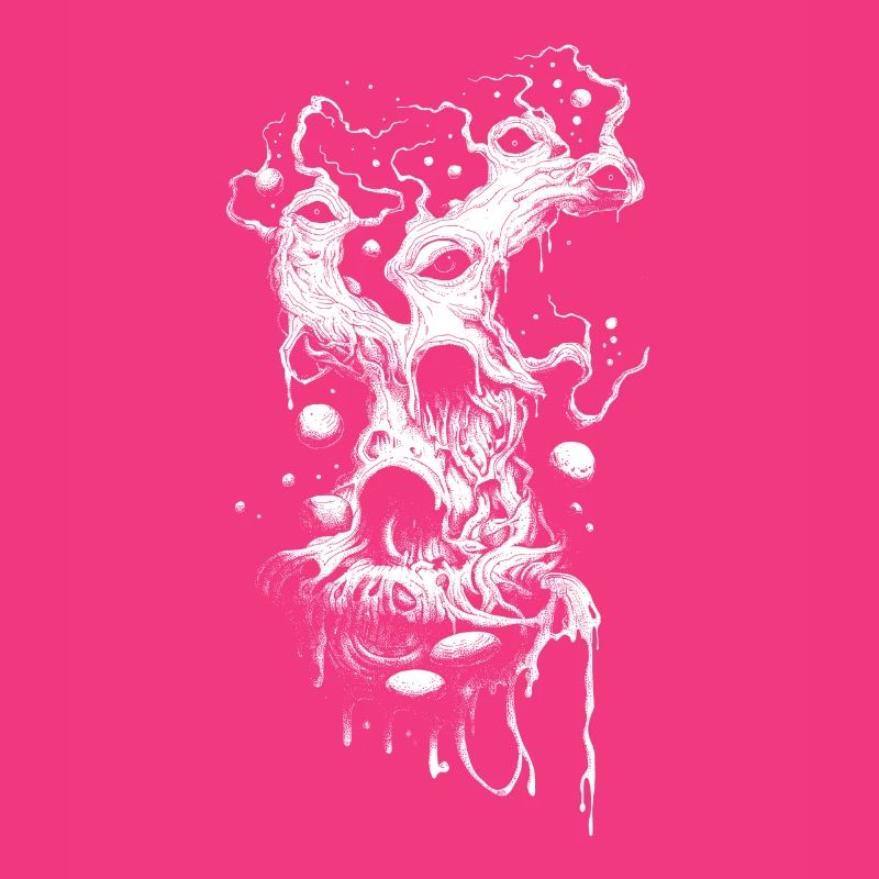 Weirdcore Aesthetics White Branches Eyes Dreamcore Green