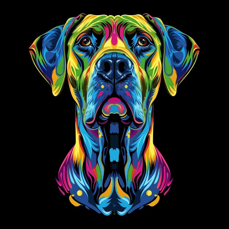 Rhodesian Ridgeback Hund Popart