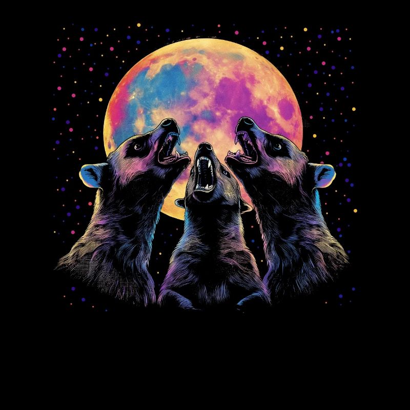 Honigdachs-Ratel Heulender Mond