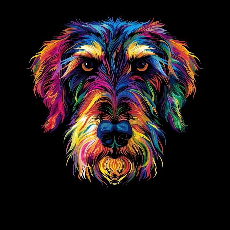 Irish Wolfhound Dog Popart