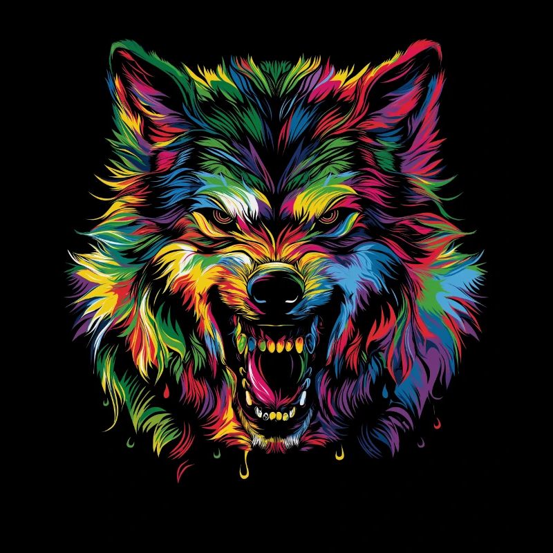 Werewolf Wolf Popart