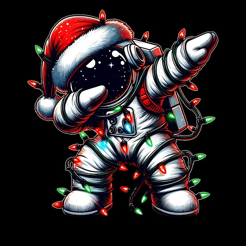 Dabbing astronaute Noël mignon Noël