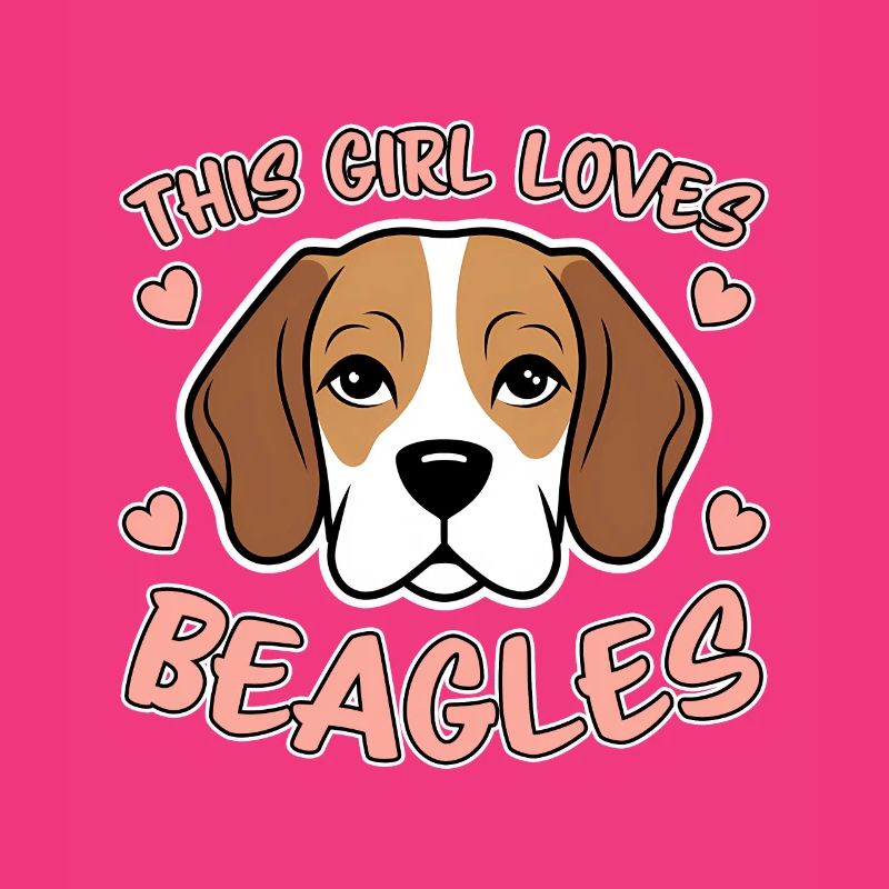 Beagle Mädchen Hunde Lustiges Beagle Geschenk