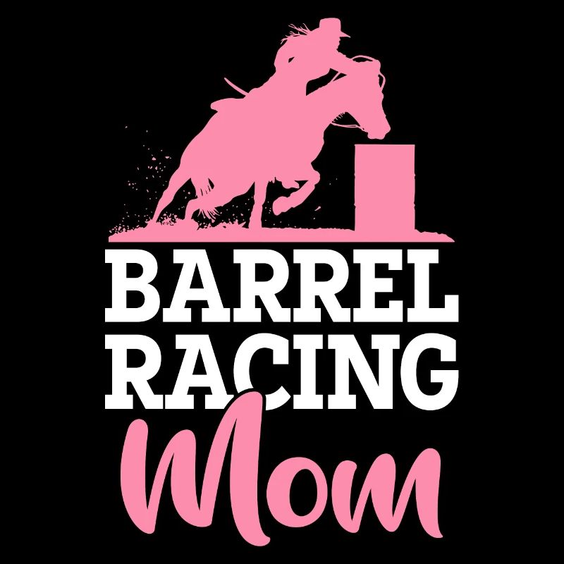 Barrel racer rodéo cheval course de barils maman
