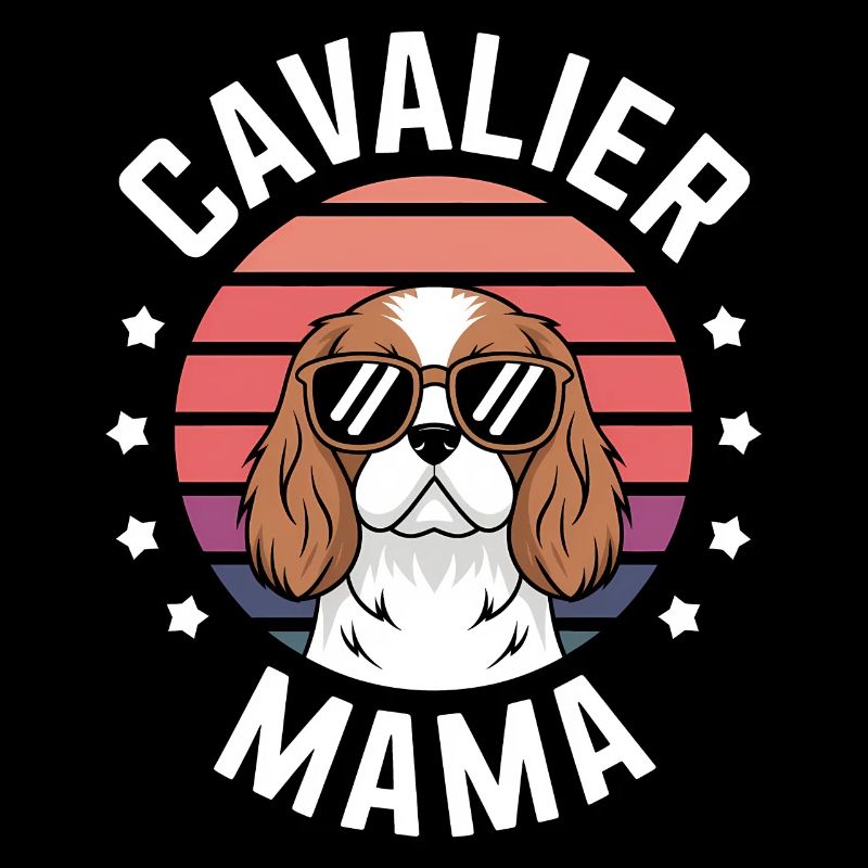 Cavalier King Charles Spaniel Disant Maman Cadeau