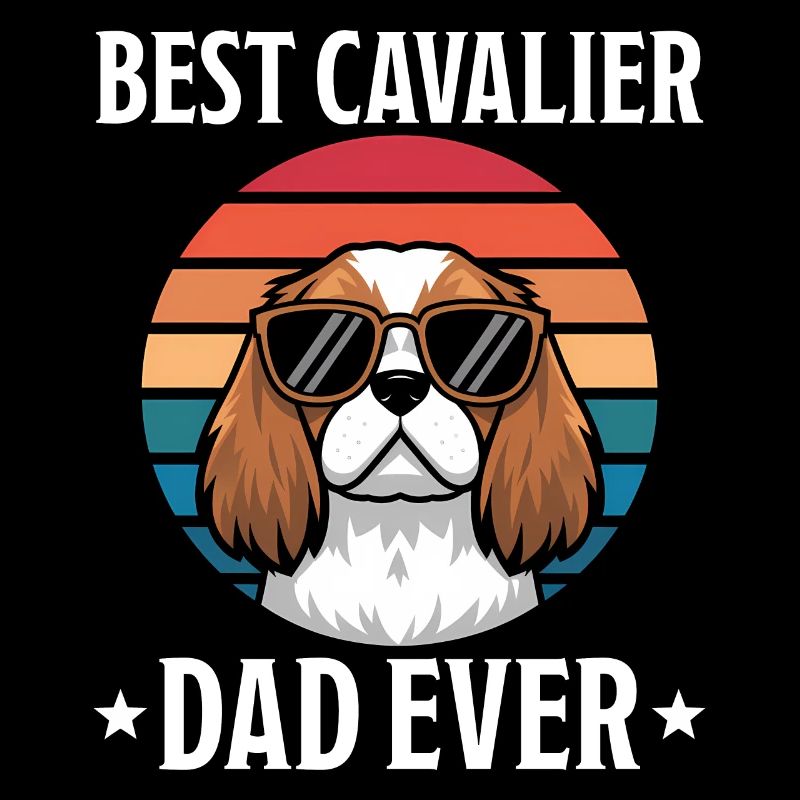 Cavalier King Charles Spaniel Disant Papa Cadeau