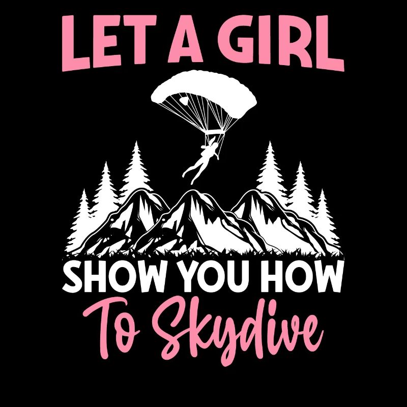 Fille Vous montrer comment sauter en parachutisme