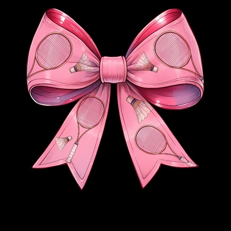 Coquette Bow Raquette de Badminton Rose