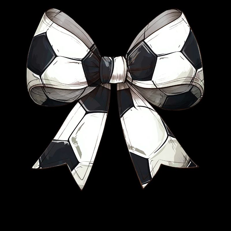 Coquette Bow Soccer Ball Pattern Mothers Day