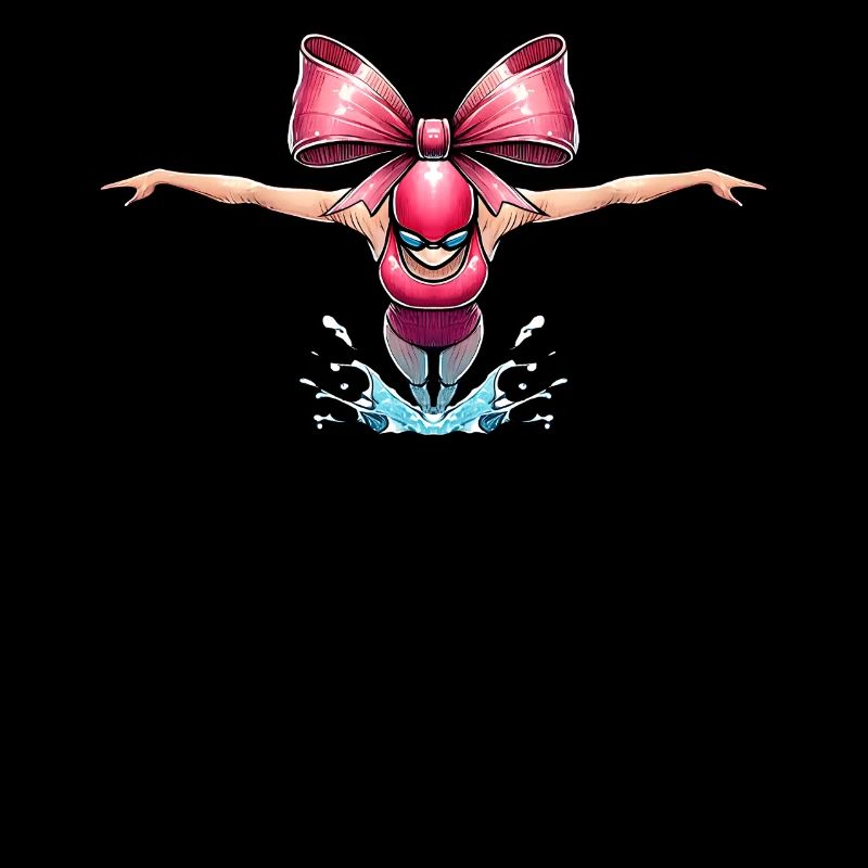 Coquette Bow Swim Float Swim Rose