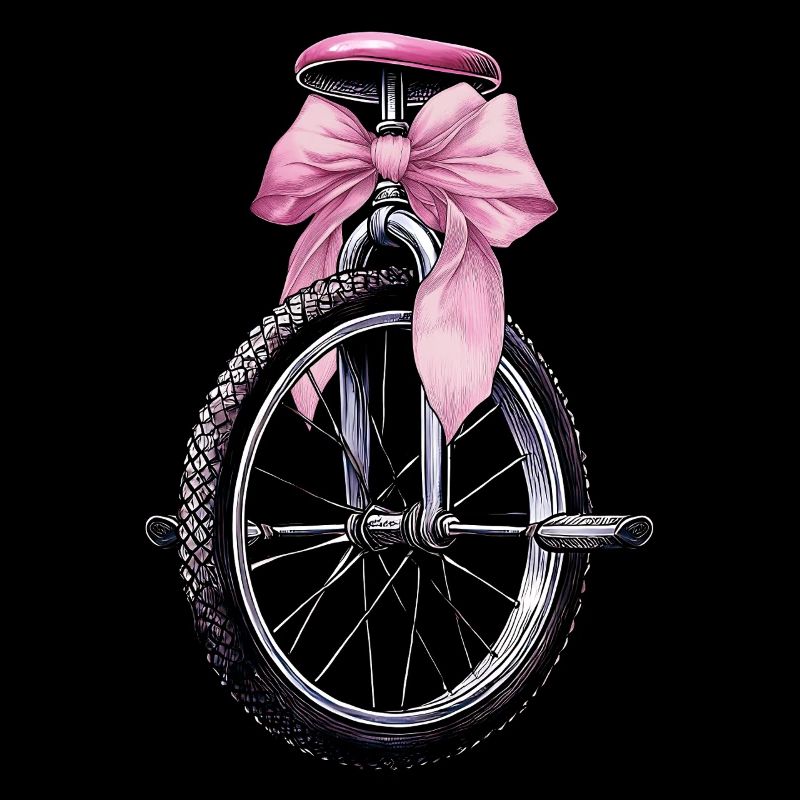 Coquette Bow Unicycle monocycle maman rose
