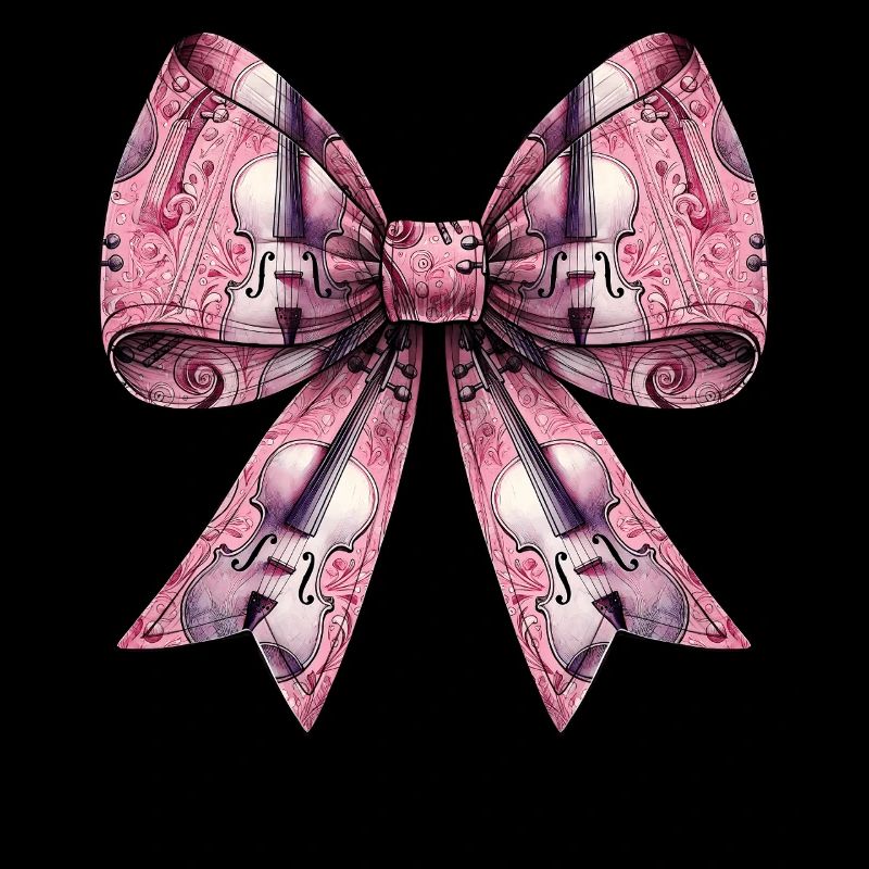 Coquette Bogen Cello Mädchen Muster Cellist Mom