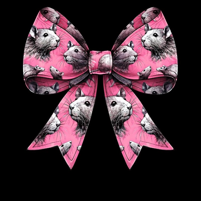 Coquette Bow Rat Mouse Pattern Mom Mothers Day