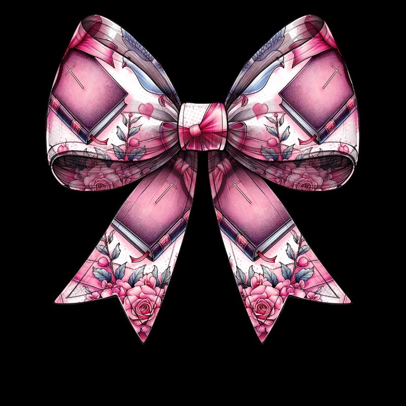 Coquette Bow Bible Christian Religious Pattern