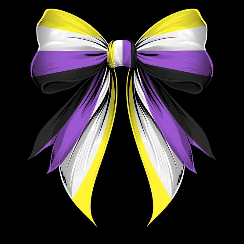 Coquette Bogen Non Binary Stolz Flagge LGBTQ