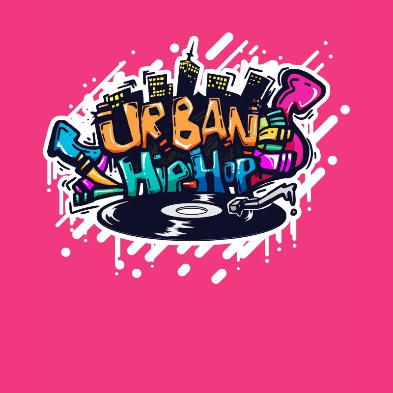 DJ TURNTABLE GRAFFITI
