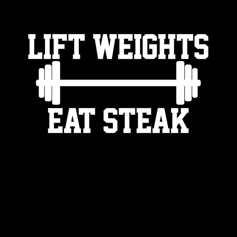 Weightlifting steaks protein