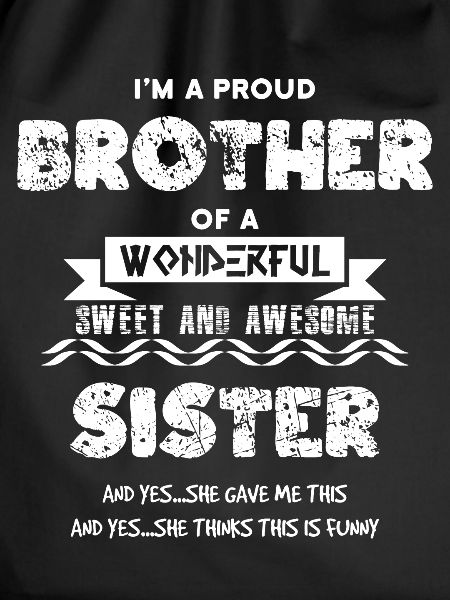 Proud brother