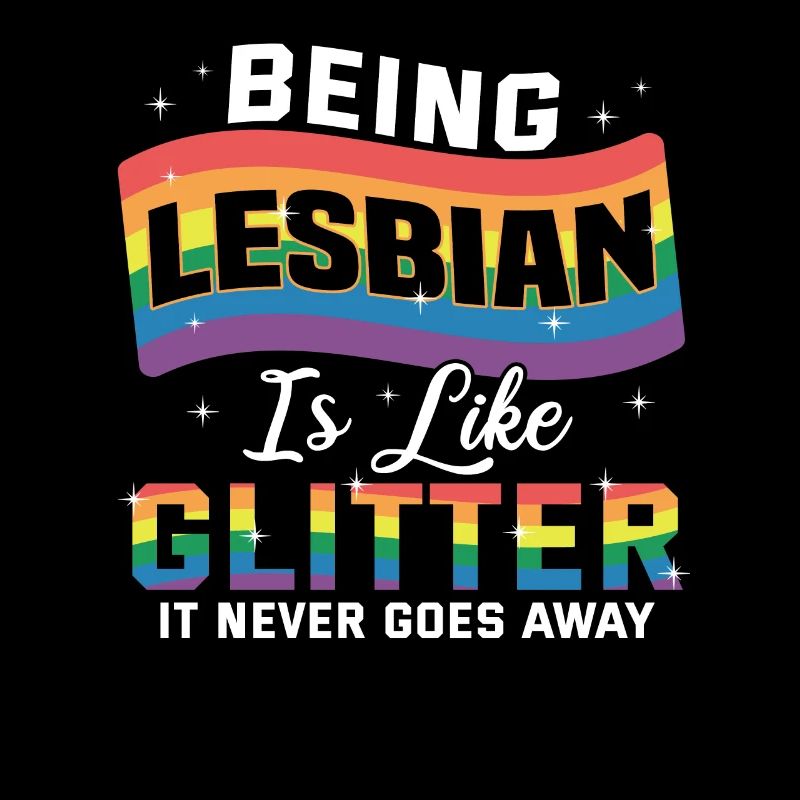 Lesbian LGBT pride lesbian gift rainbow