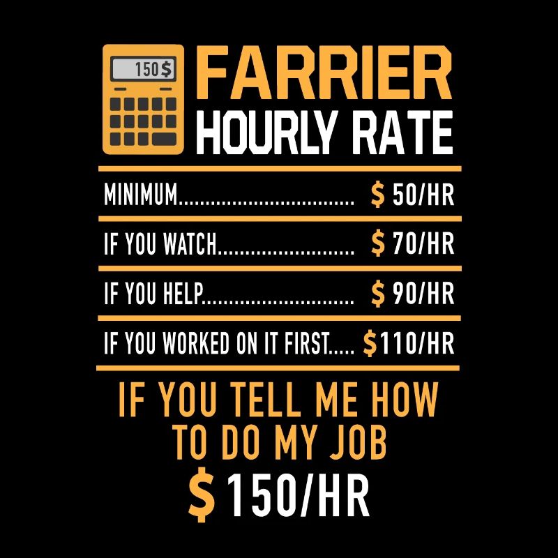 Farrier Hourly Rate Hufschmied Metallbauer