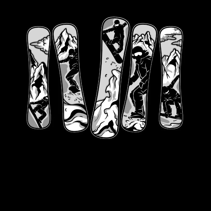 Snowboarder Snowboarden Wintersport Hobby Geschenk