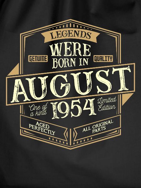 August 1954 Birthday Man