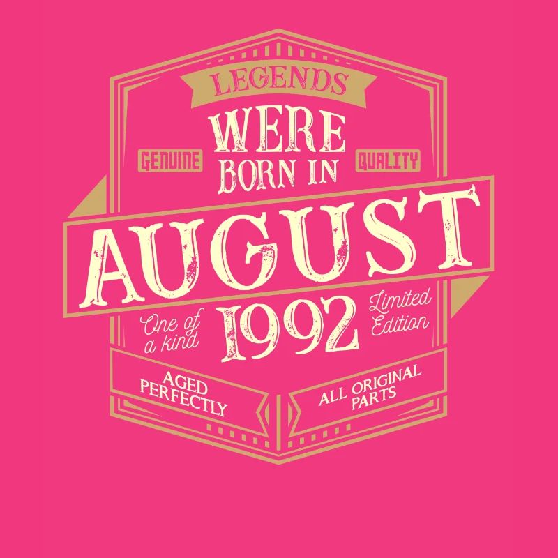 August 1992 Geburtstag Mann