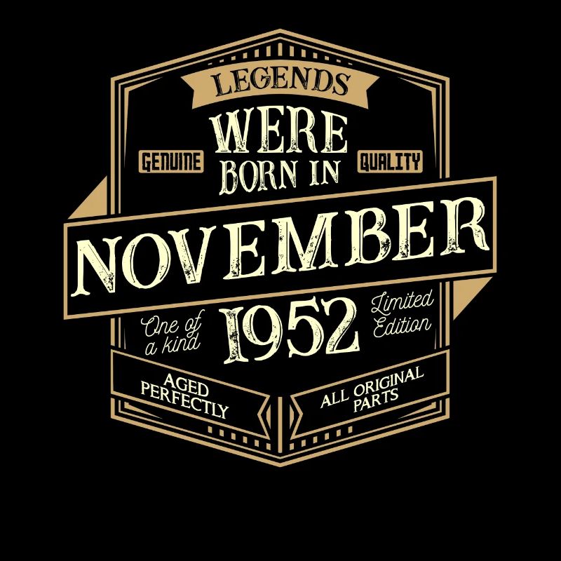 November 1952 Geburtstag Mann