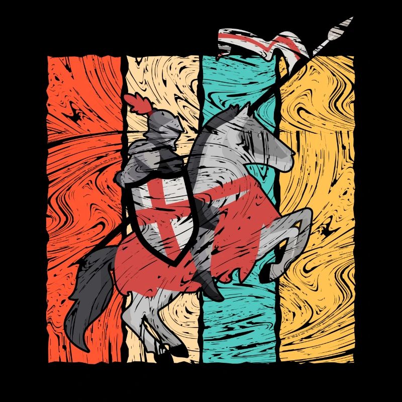 Medieval Knight Retro Riding