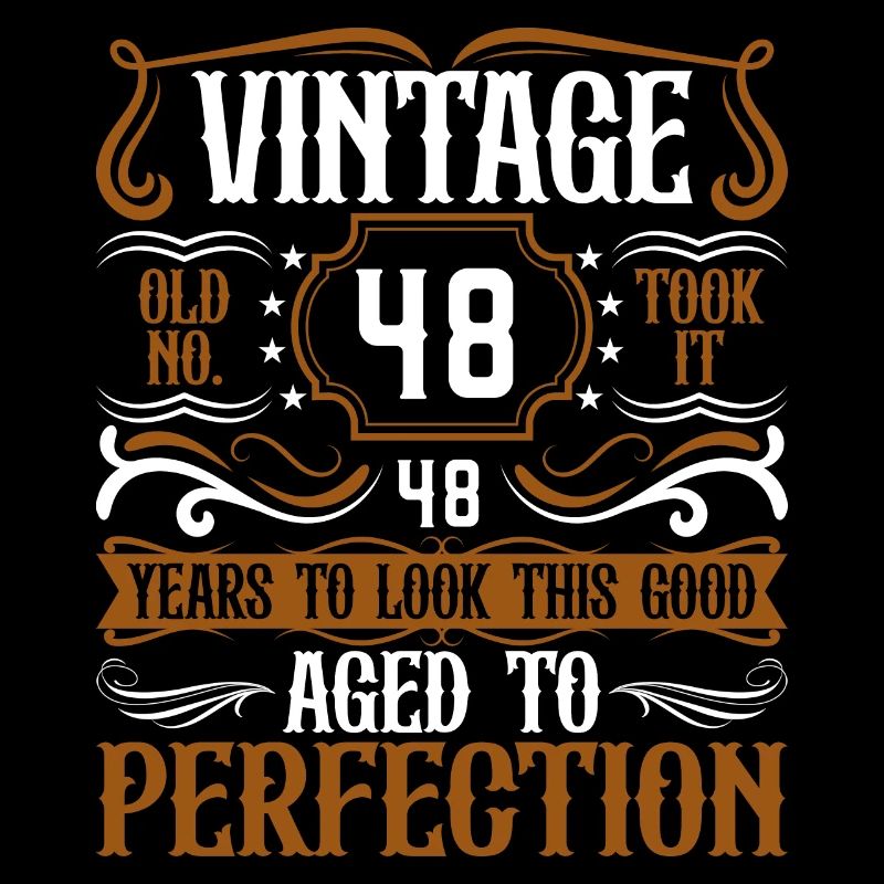 48e anniversaire Vintage Rétro