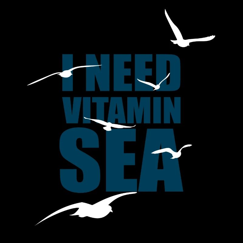 I need Vitamin Sea - Möwenschwarm - Geschenk