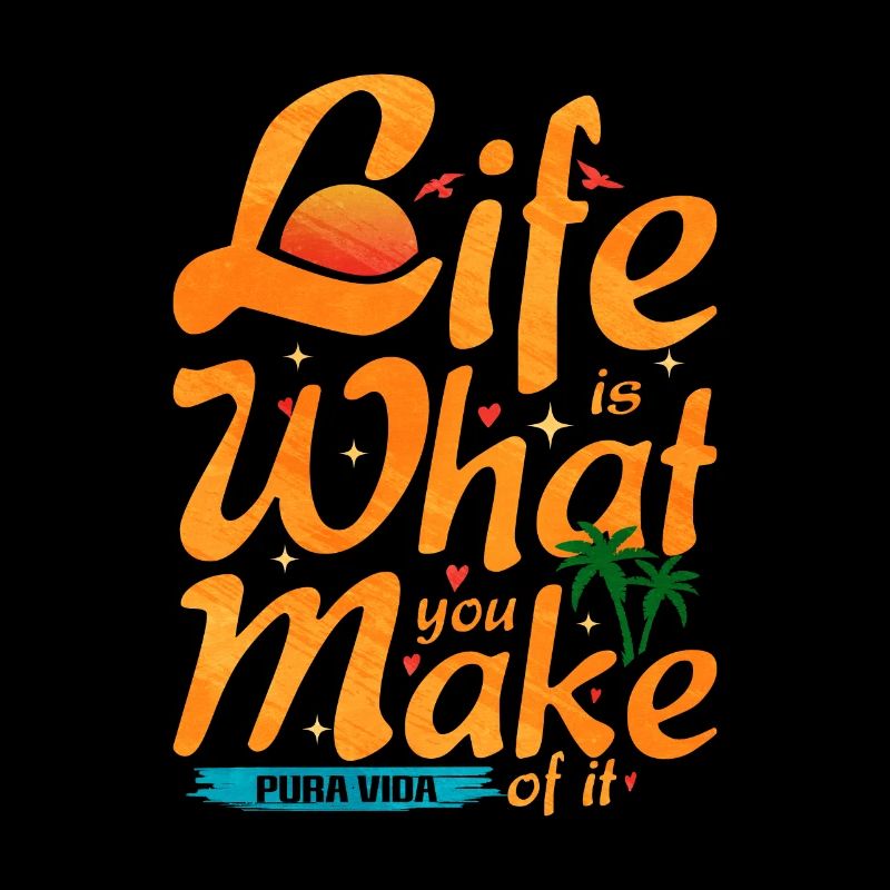 Pura Vida Joyful Tropical Palm Gift