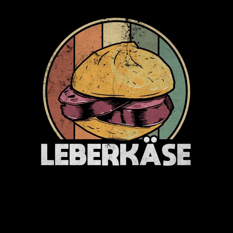 Vintage Leberkäse Leberkassemmel Leberkas Brötchen