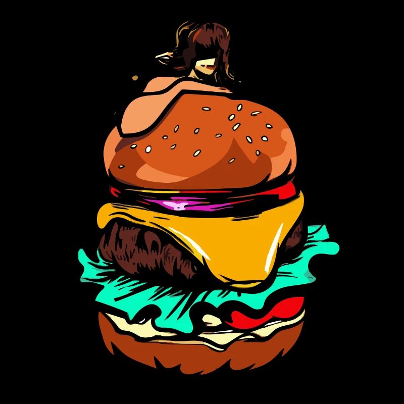 Burger Cheeseburger Lover Girl