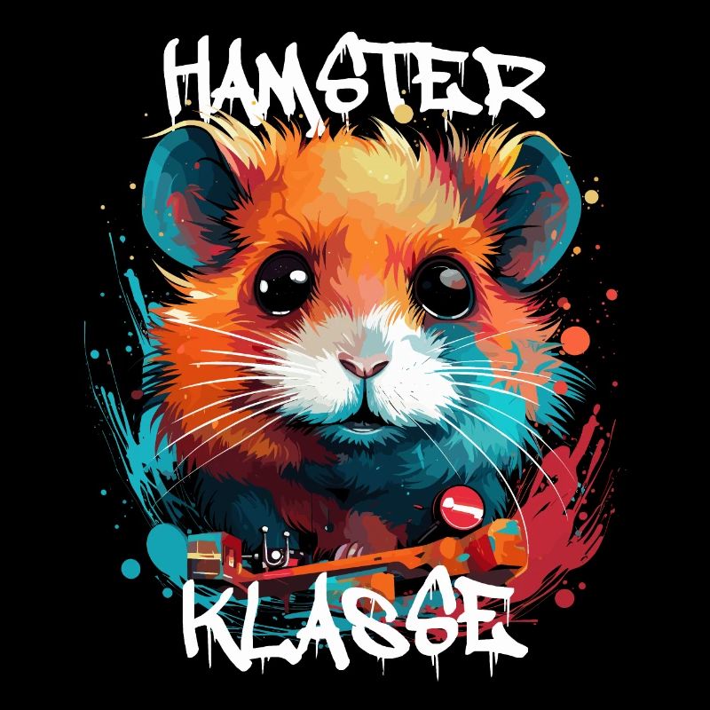 Graffiti Hamsterklasse Grundschule Klassentier