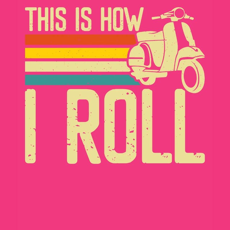 Roller Rollerfahrer Motorroller