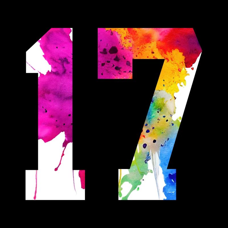 NUMMER 17 JAHRE ALT 17. GEBURTSTAG