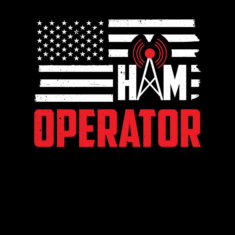 Ham Operator USA Flagge Moderator Radio Geschenk