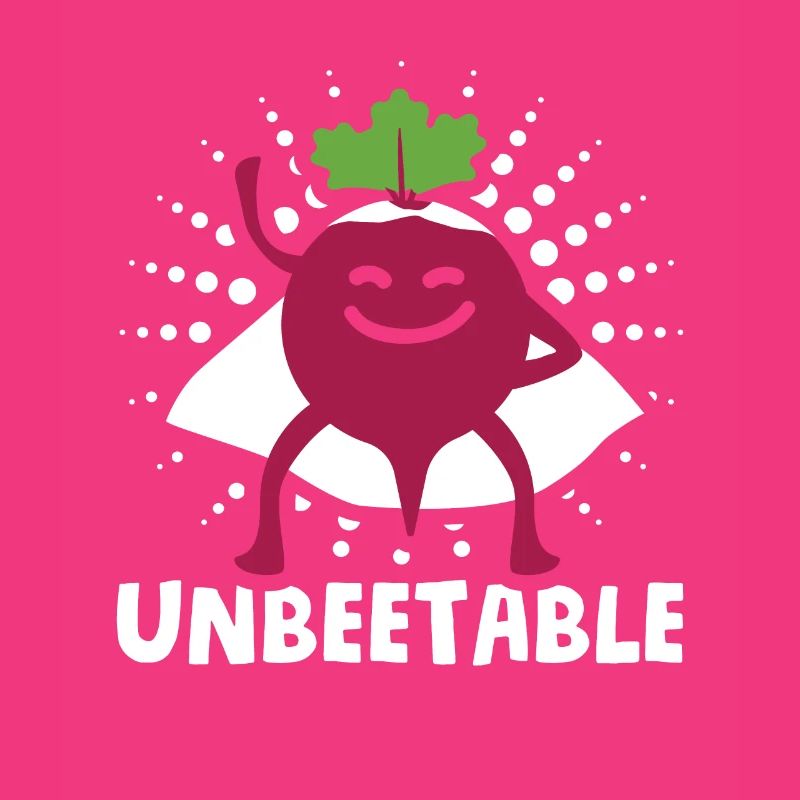 Beetroot vegetables for vegans Saying: Unbeetable