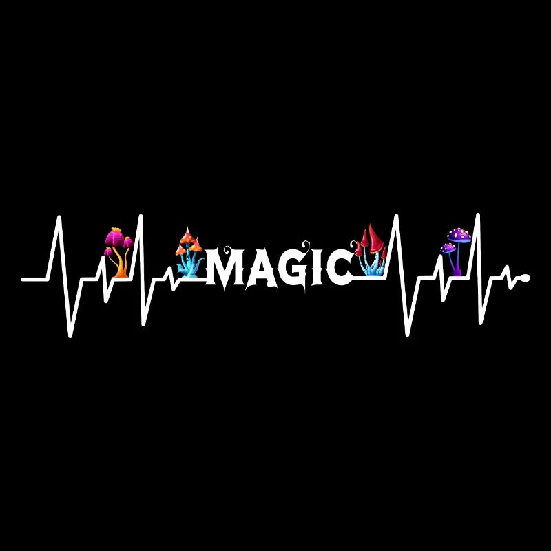 Magic Mushroom Psychedelischer Herzschlag Pilz
