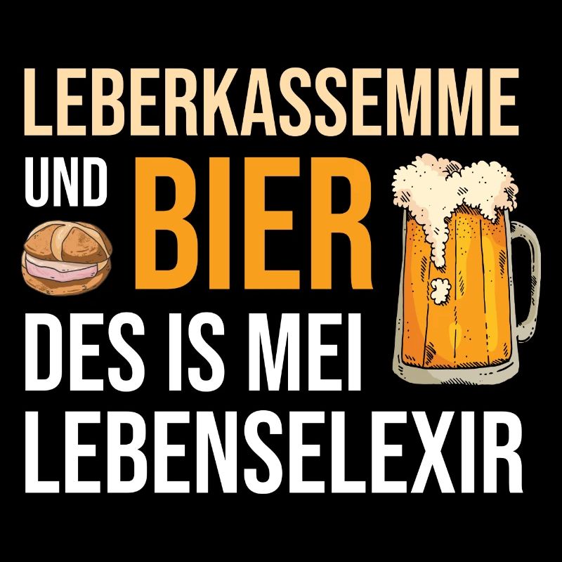 Leberkassemmel & Bier Des Is Mei Lebenselexier