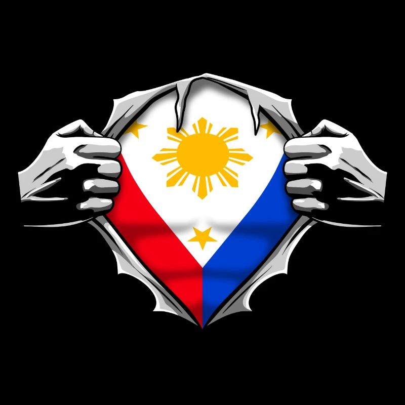 Philippines super-héros, drapeau, héros