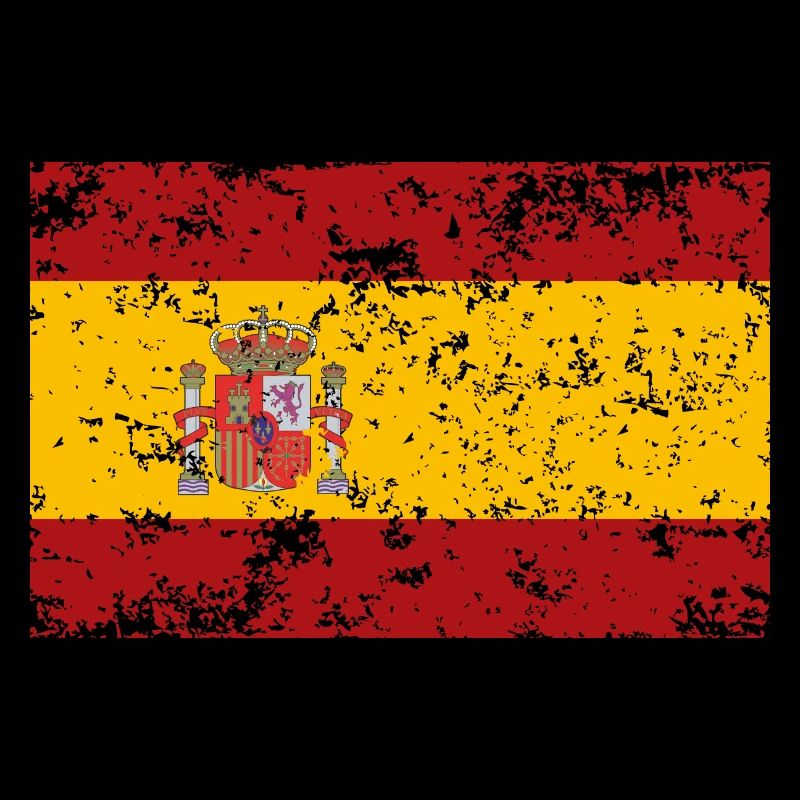 Drapeau de l’Espagne, effet usé