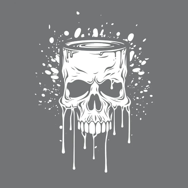 Skull Bierbecher Weiß