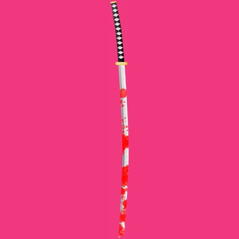 Espada samurai sangrienta