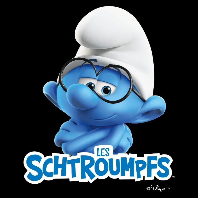 Les Schtroumpfs Le Schtroumpf À Lunettes Logo